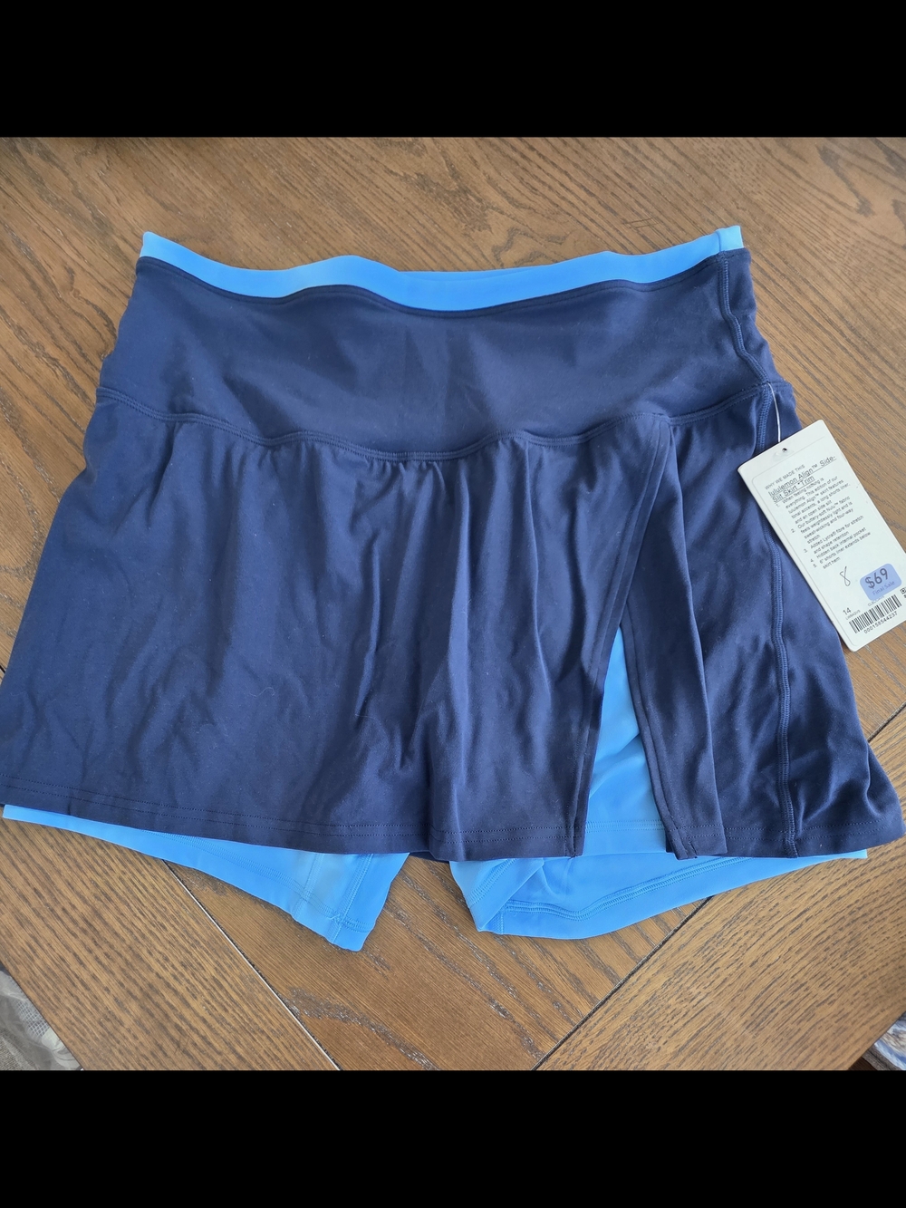 Lululemon Navy Skirt with Built-In Shorts